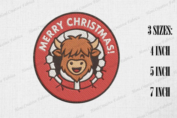 A Designer's Look at the Merry Christmas Cute Highland Cow