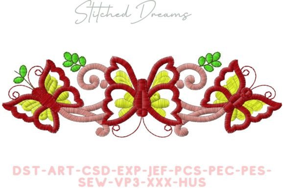 Captivating Butterfly Symphony Embroidery Design