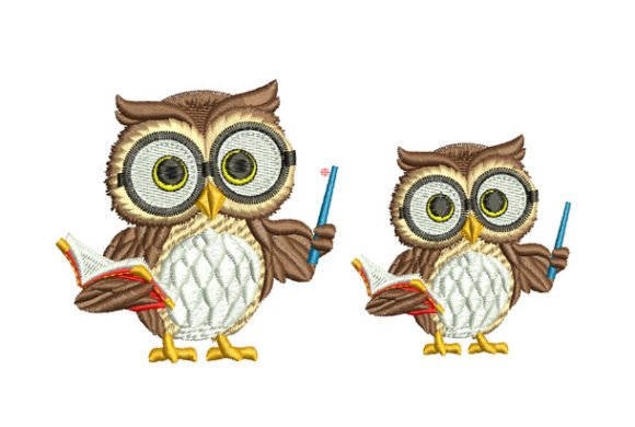 Charming Owl Embroidery Design for Creative Projects