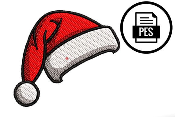 Christmas Hat: A Festive Embroidery Design for Holiday Projects