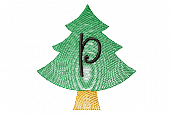 Christmas Tree Letter P: A Festive Branding Choice