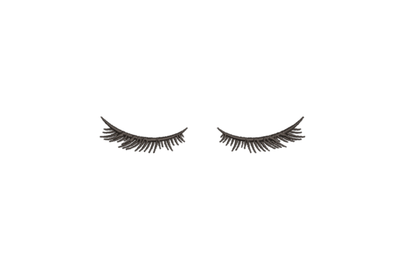 Eye Lashes: A Charming Embroidery Design