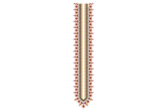 Floral Neckline: A Chic and Elegant Embroidery Design
