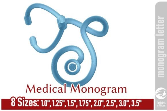 Medical Embroidery Monogram Letter - S: A Perfect Healthcare Gift