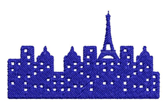 Paris: A Whimsical Embroidery Design for Craft Fairs